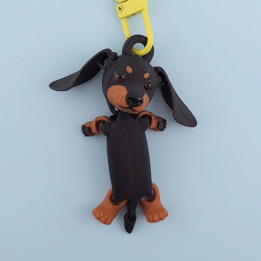 Dachshund Wiggly Keychain