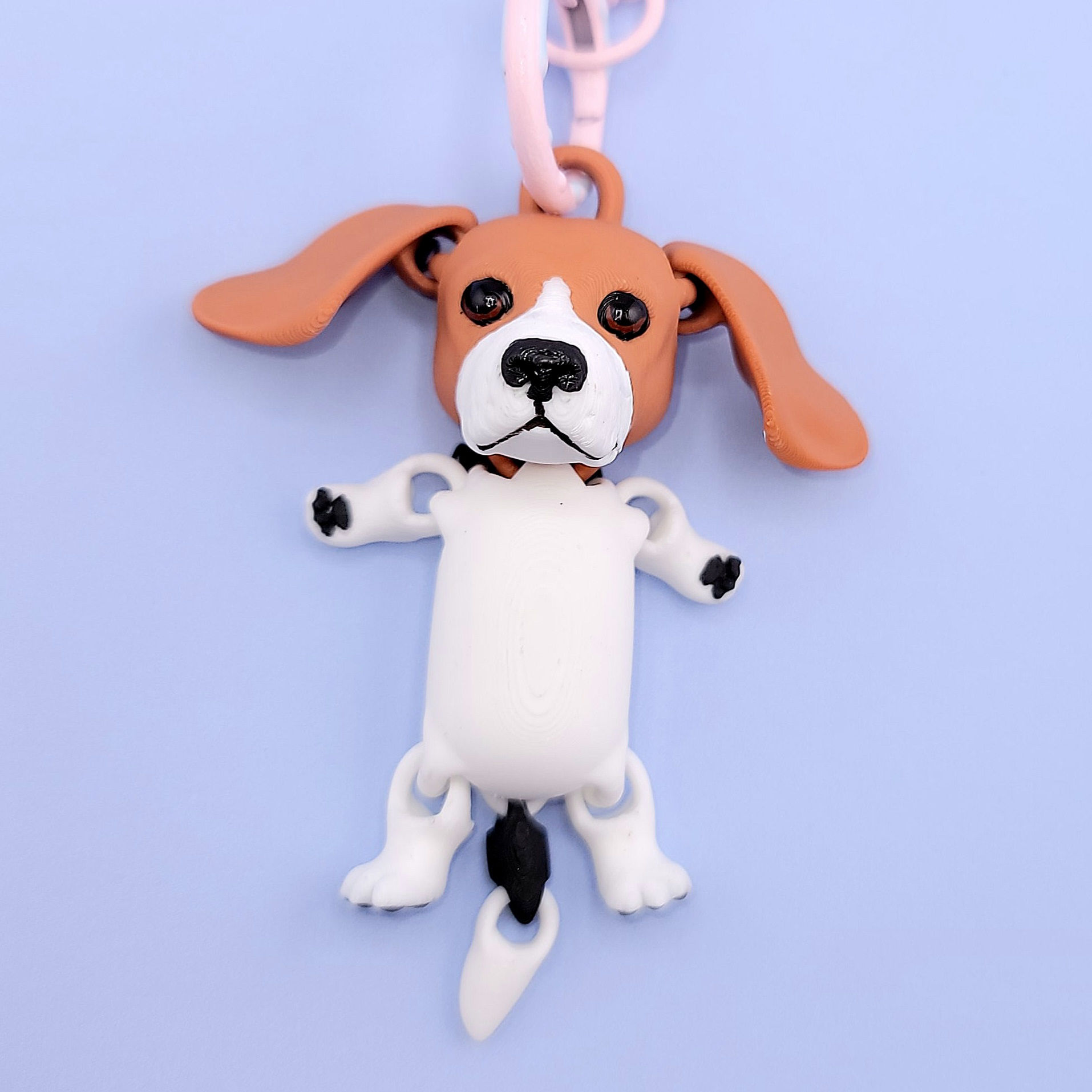 Beagle Pup Wiggly Keychain