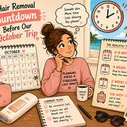 My Hair Removal Countdown Before Our Fall Trip (Ulike Air 10 Timeline)