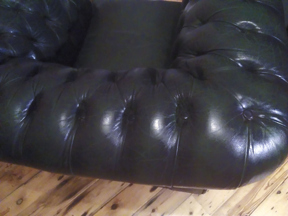 Thumbnail: QUEEN ANNE CHESTERFIELD ARMCHAIR Leather Livery Dark Racing Green Hide