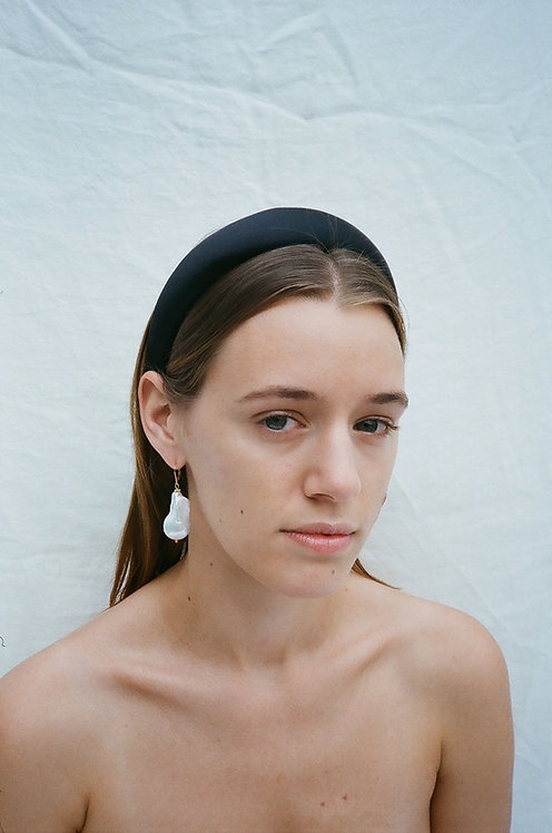 Silk Alice Band Black