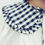 Thumbnail: Silk Frilly Collar Gingham