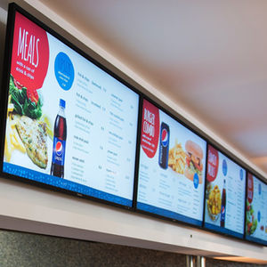 Digital signage
Digital displays
Signage solutions
Interactive displays
Outdoor advertising
Indoor signage
Digital menu boards