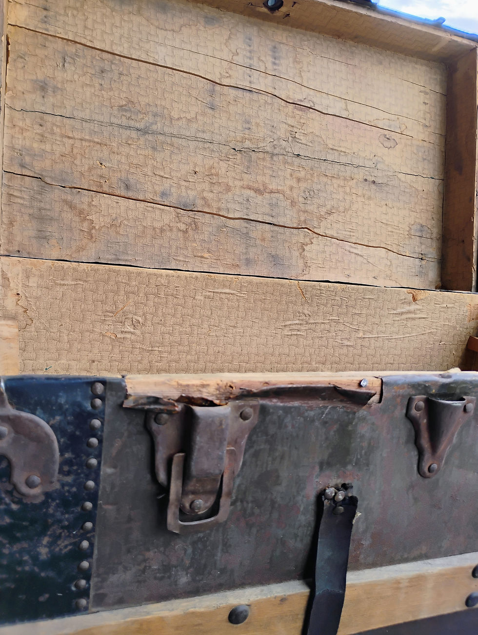 Thumbnail: Antique 19th Century Steamer Trunk, AMERICAN HOMESTEAD