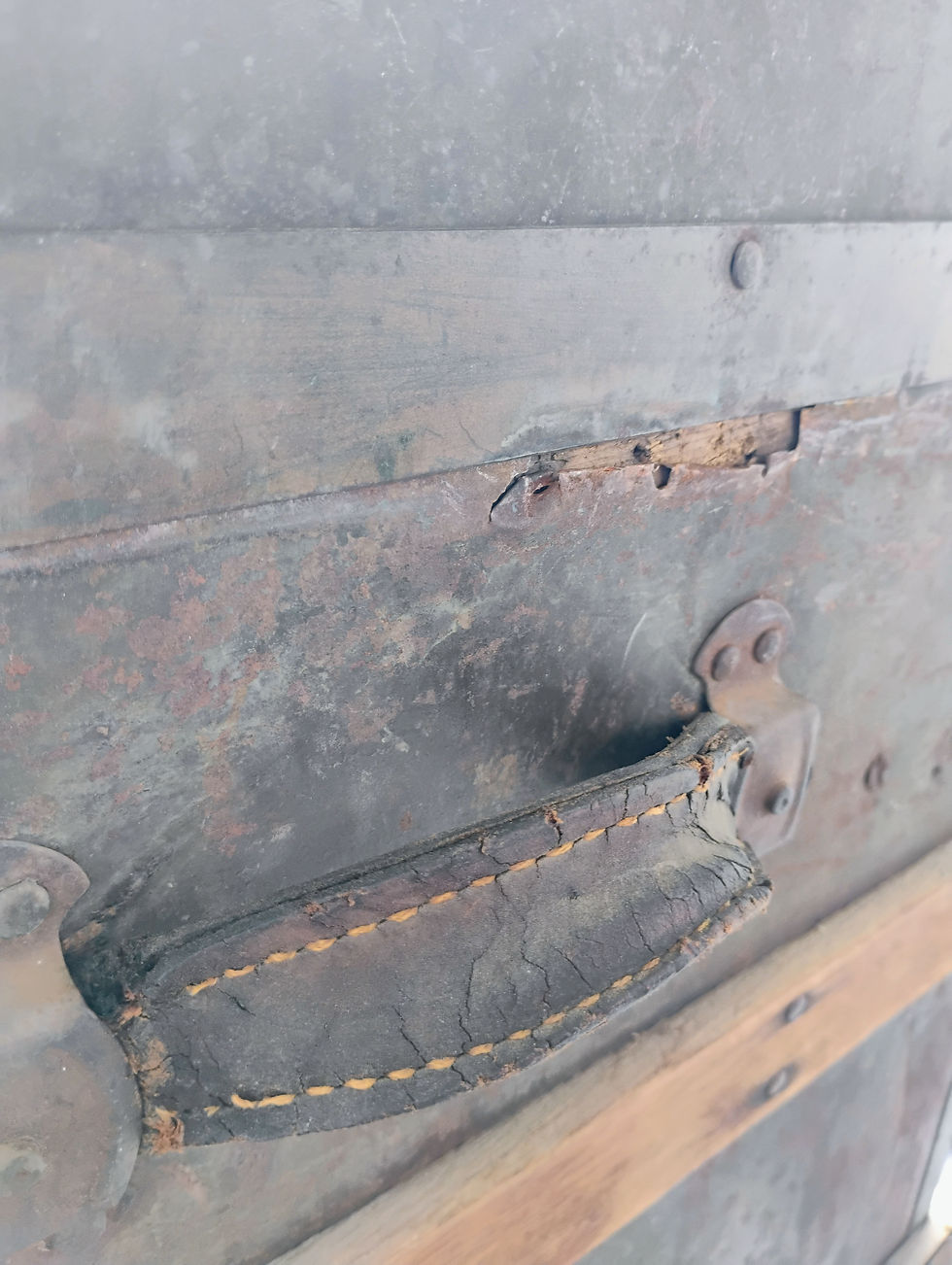 Thumbnail: Antique 19th Century Steamer Trunk, AMERICAN HOMESTEAD