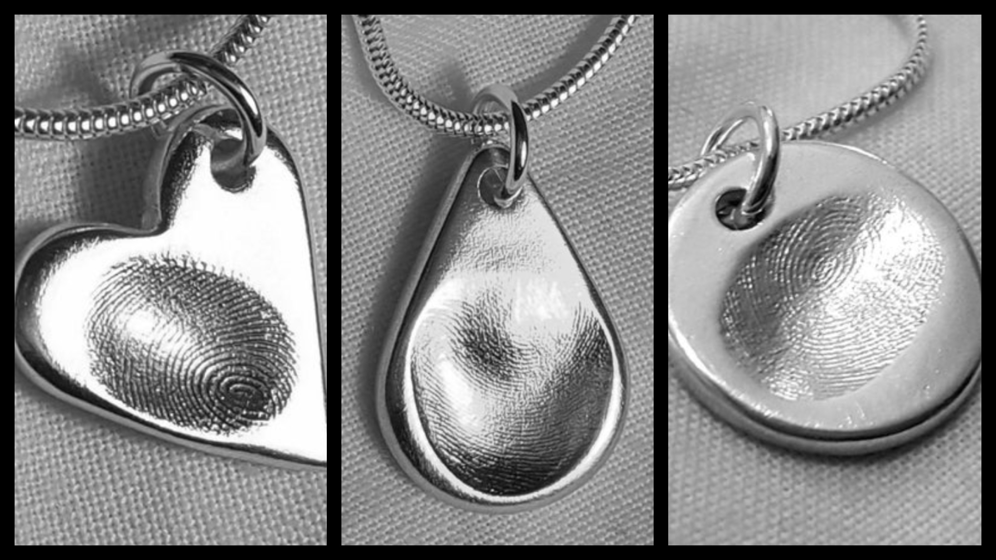 100 Silver Fingerprint Jewelry