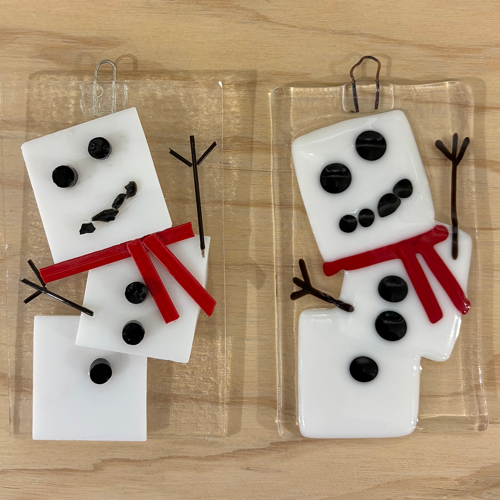 5pm - Glass Fusing Ornaments Class