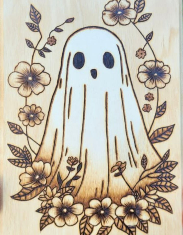 10am - Flower Ghost Wood Burning