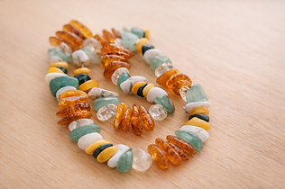 Bernsteinkette für Hunde aus natürlichen Bernsteinperlen