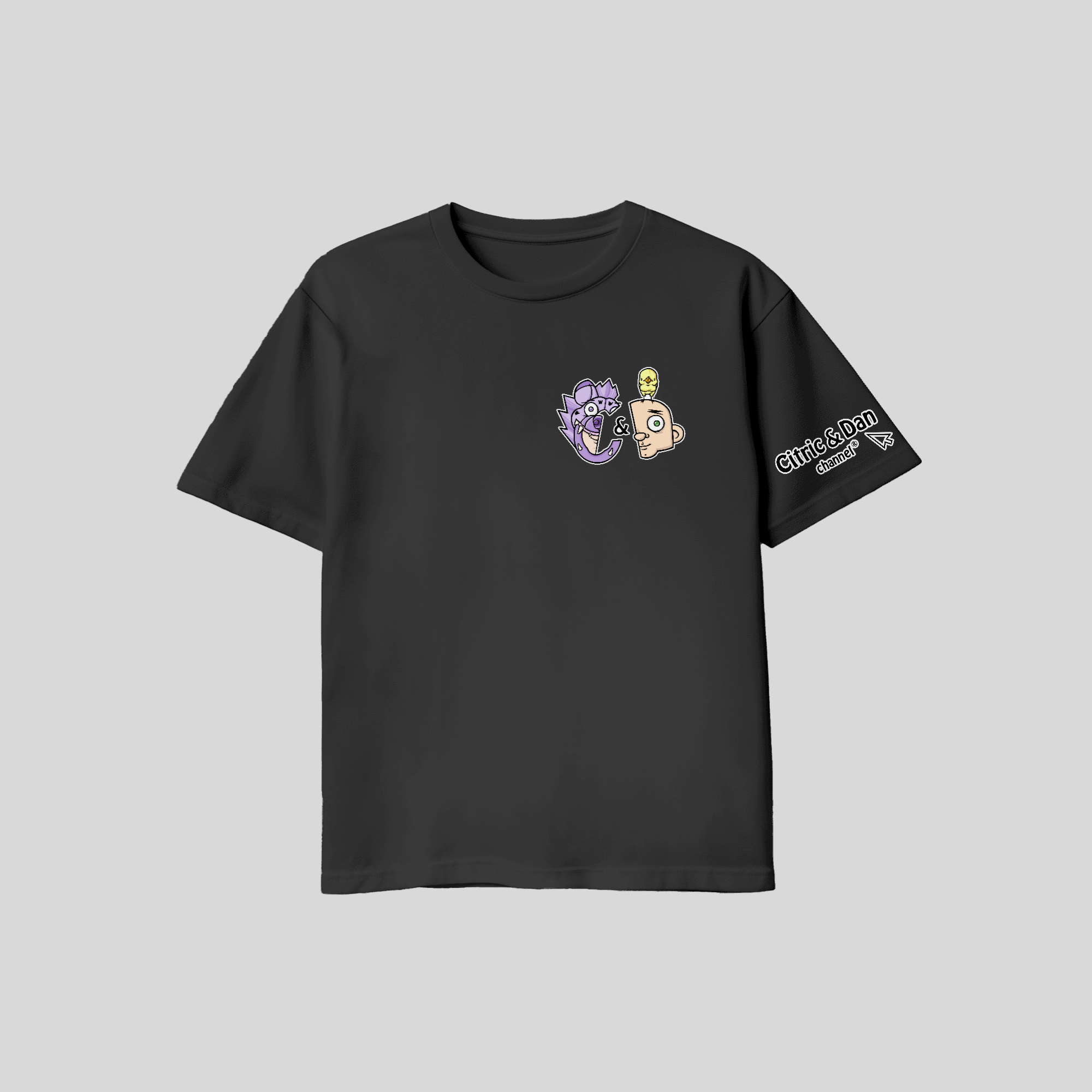 T-shirts "Citric et Dan" - Modèle 1 (noir ou blanc, au choix!)