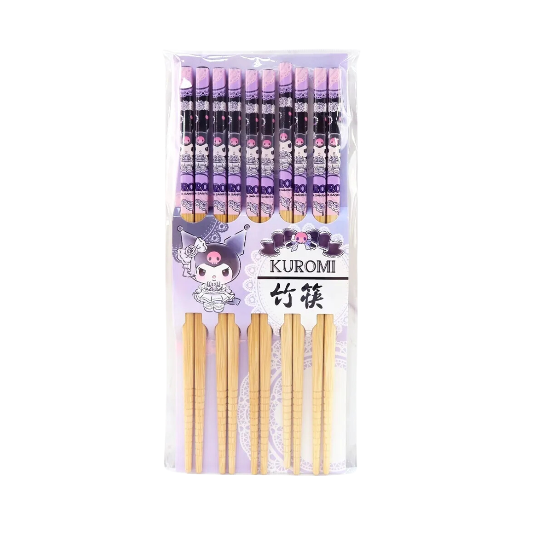 Sanrio,Kuromi,Bamboo Chopsticks