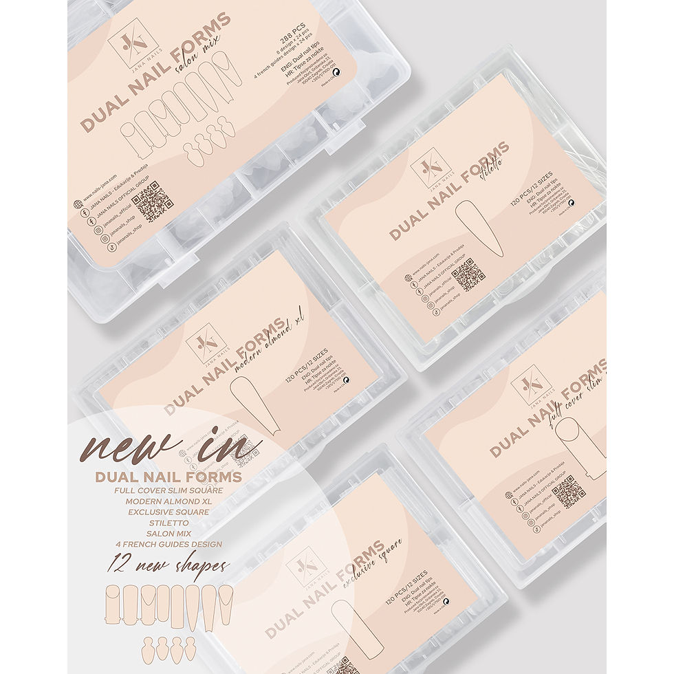 Μικρογραφία: Dual nail form - Modern Almond XL 120 pcs