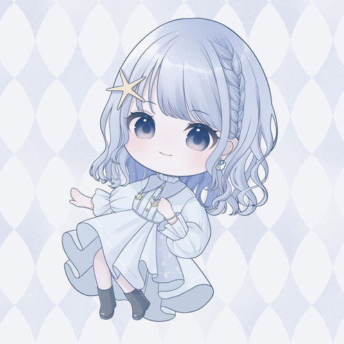 デフォルメ/女の子/ボブヘア/イラスト