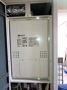 吹田市 給湯器交換工事後 ノーリツ GTH-2454SAW3H-H 取替後 新しい機器の状態 ガスマイスター施工記録 安心・安全施工
