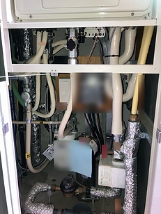 吹田市 給湯器交換工事後 ノーリツ GTH-2454SAW3H-H 取替後 新しい配管の状態 ガスマイスター施工記録 安心・安全施工