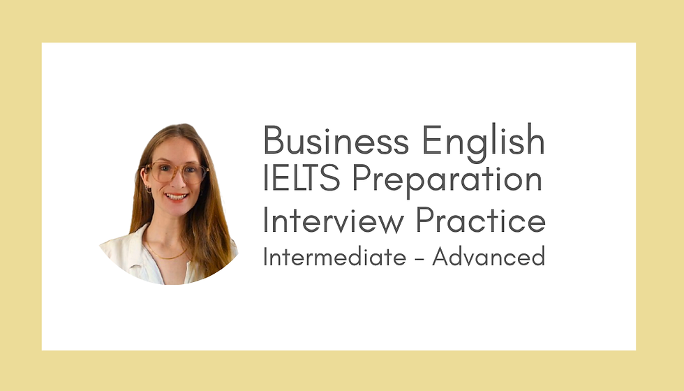 Business English teacher, calm and patient ready to help you improve your English speaking skills