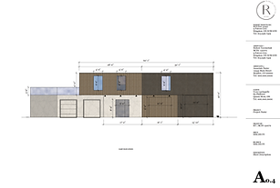 exterior elevation technical design drawing