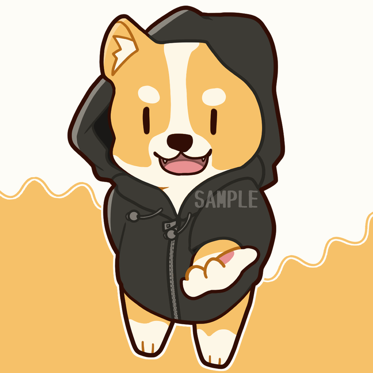 パーカー犬