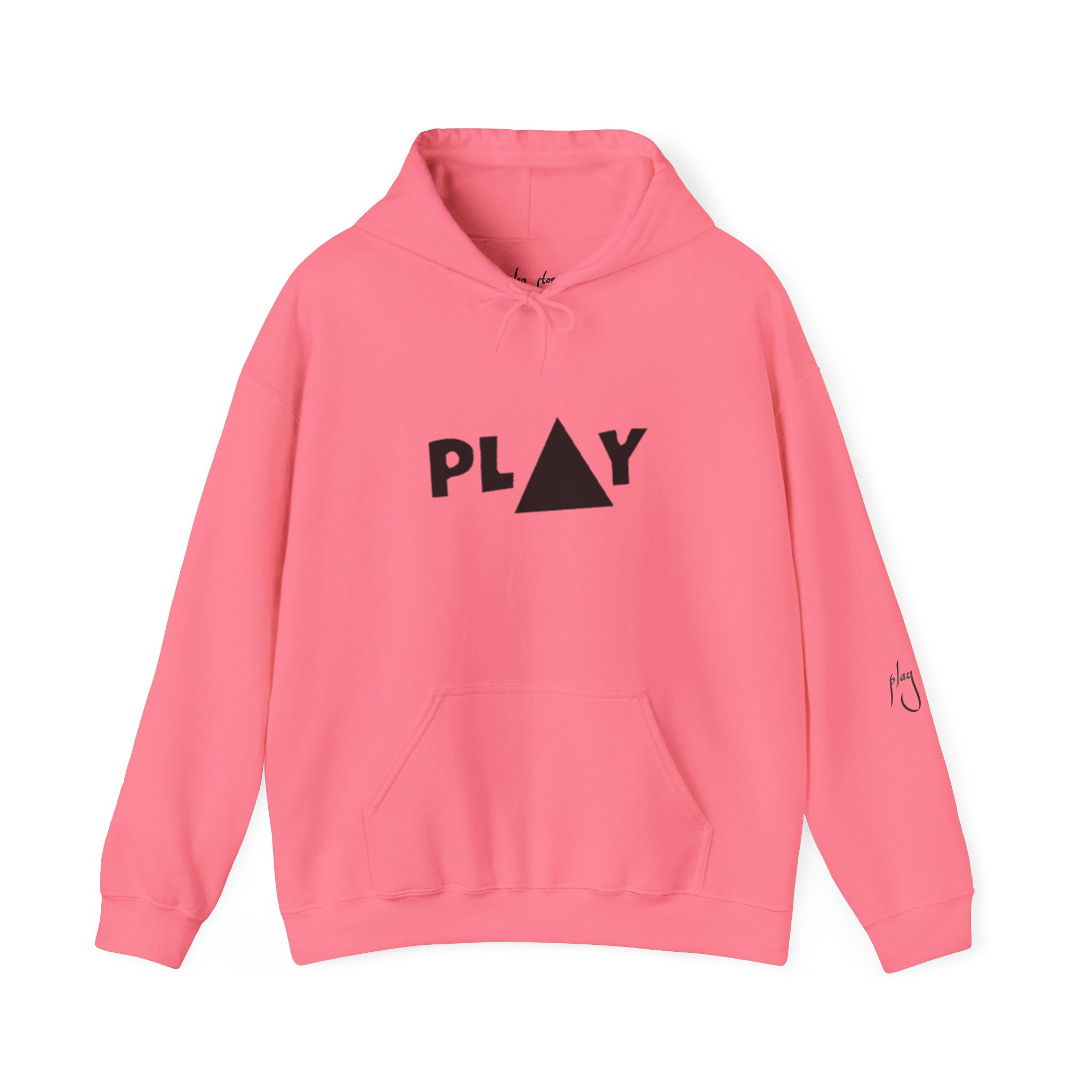 Ladies Pink Button hoodie
