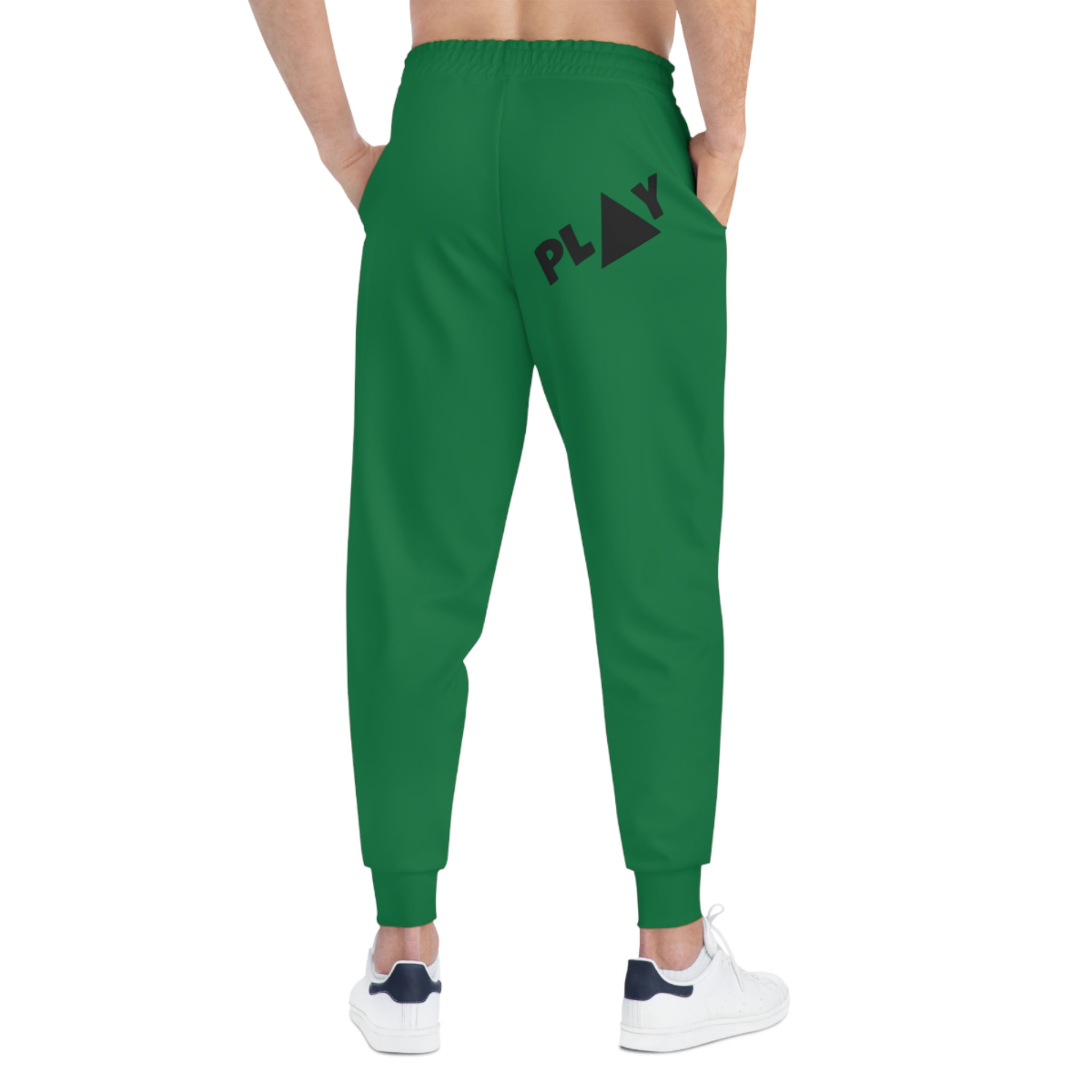 Green button Athletic Joggers (AOP)
