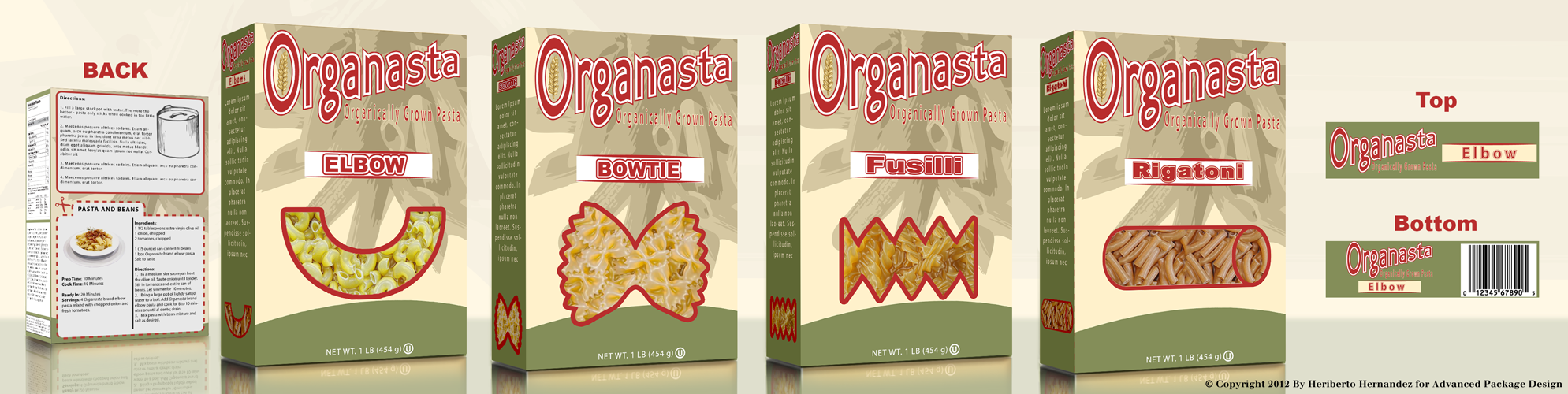 Pasta Box Design