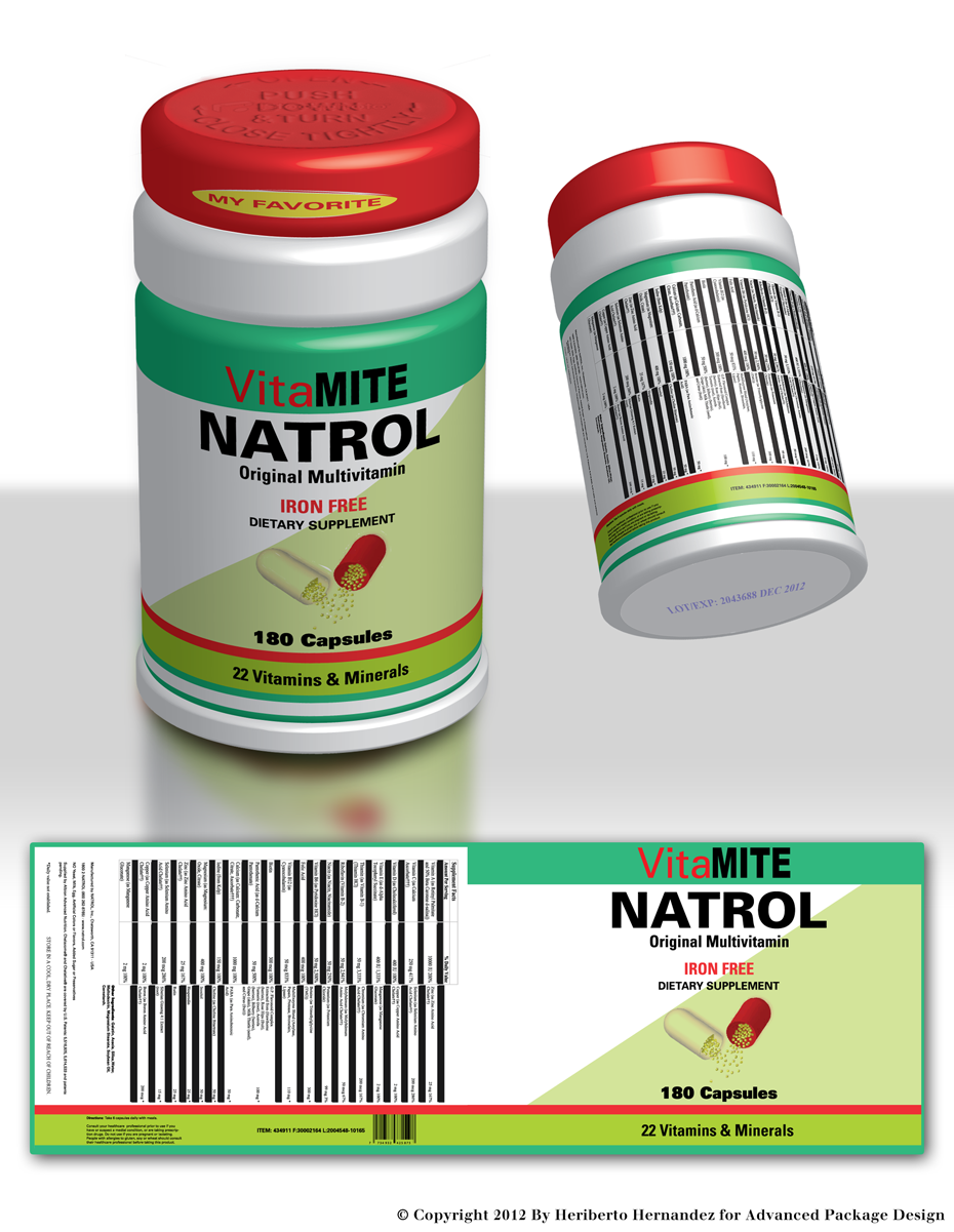 Pill Bottle Design Sample