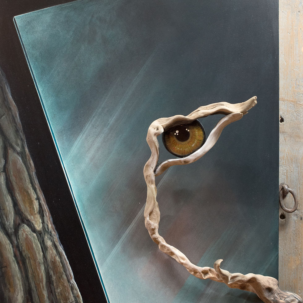 Thumbnail: ATTRAVERSO LO SGUARDO FELINO - 35x53 inches