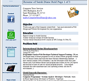 Resume Template Website