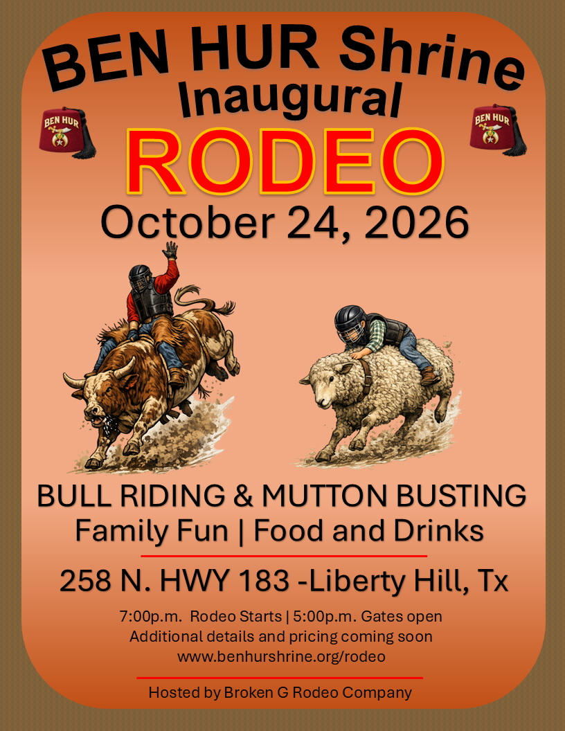 Oct 24th 2026 - Rodeo - Ben Hur Shrine