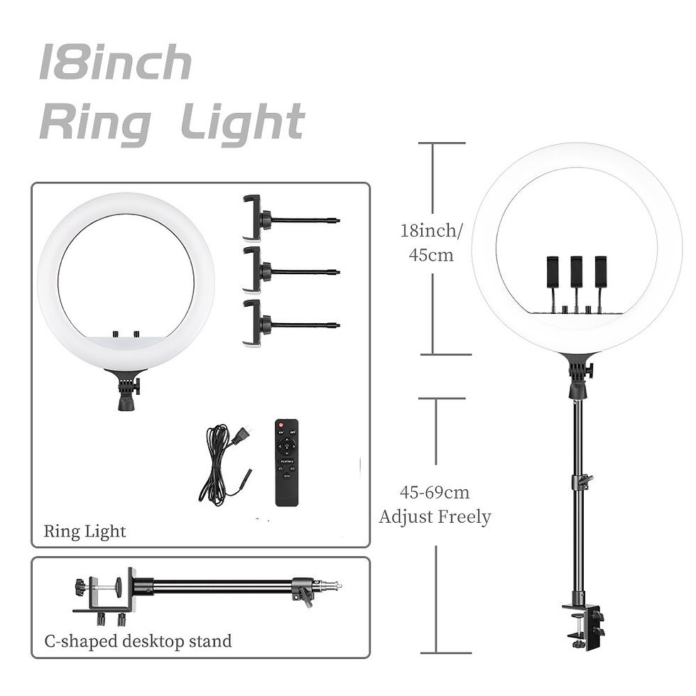 Thumbnail:  Ring Light LED Large Selfie Video Lamp