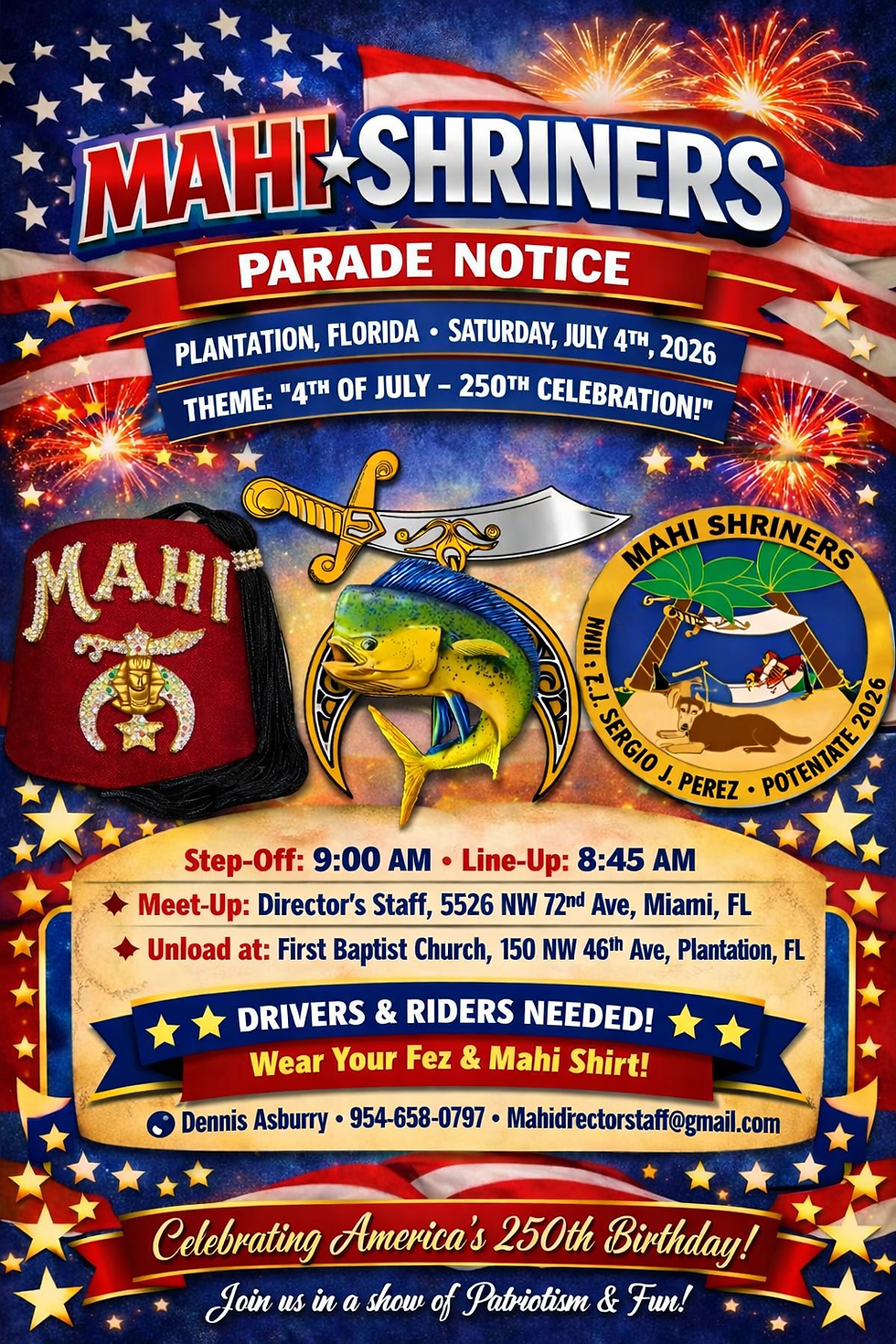 July 24th 2026 - Mahi Shrine Parade
