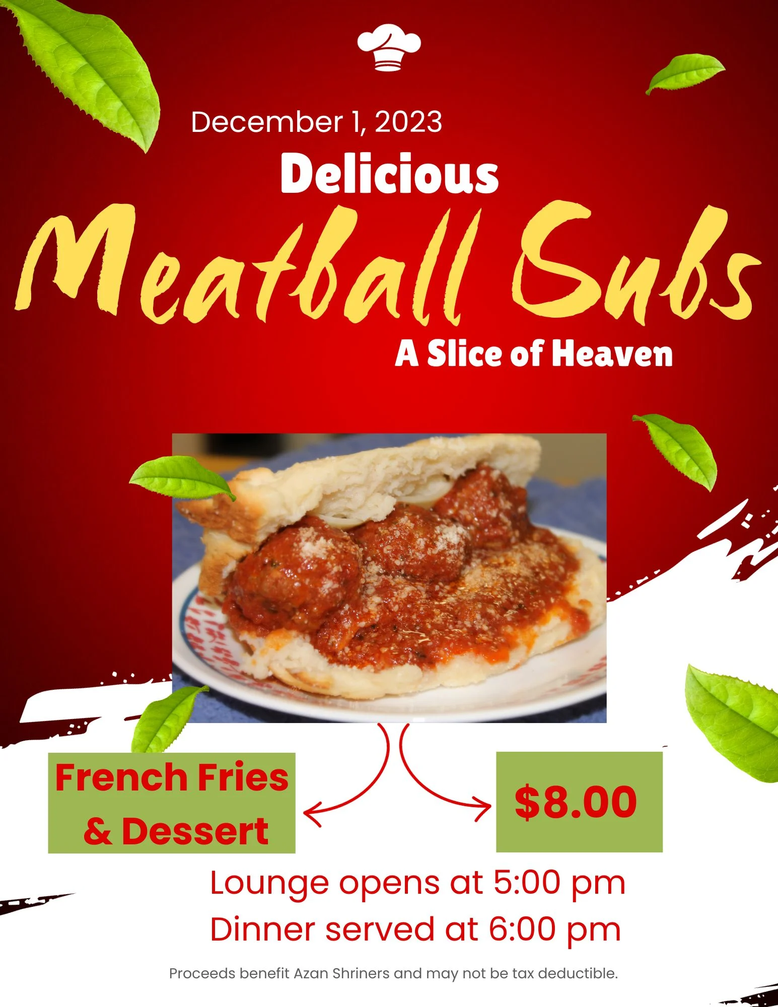 Dec 1st 2023 - Meatball Subs