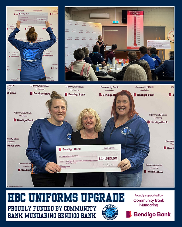 Helena Basketball Club Bendigo Bank Grant for Uniforms.png