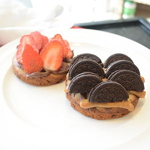 Torta Cookie com Nutella ou Doce de Leite