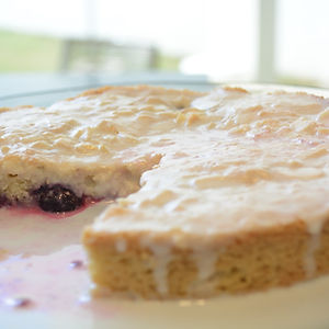 Financier com Blueberry e Limão