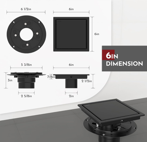 Thumbnail: Square Shower Drains