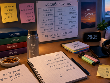 תקופת המבחנים מתקרבת – איך עוברים אותה בלי להשתגע? - נועם שליו