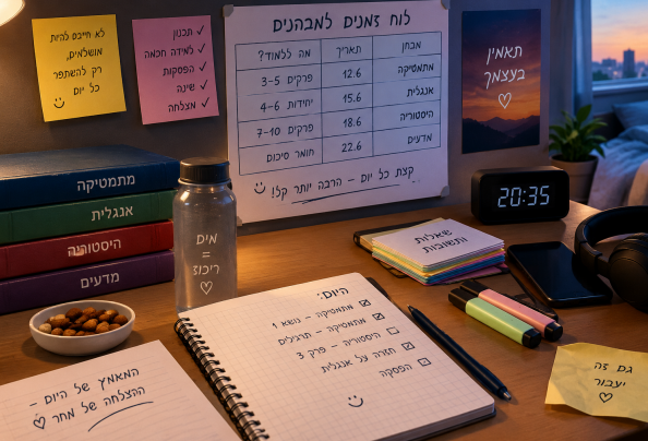 תקופת המבחנים מתקרבת – איך עוברים אותה בלי להשתגע? - נועם שליו