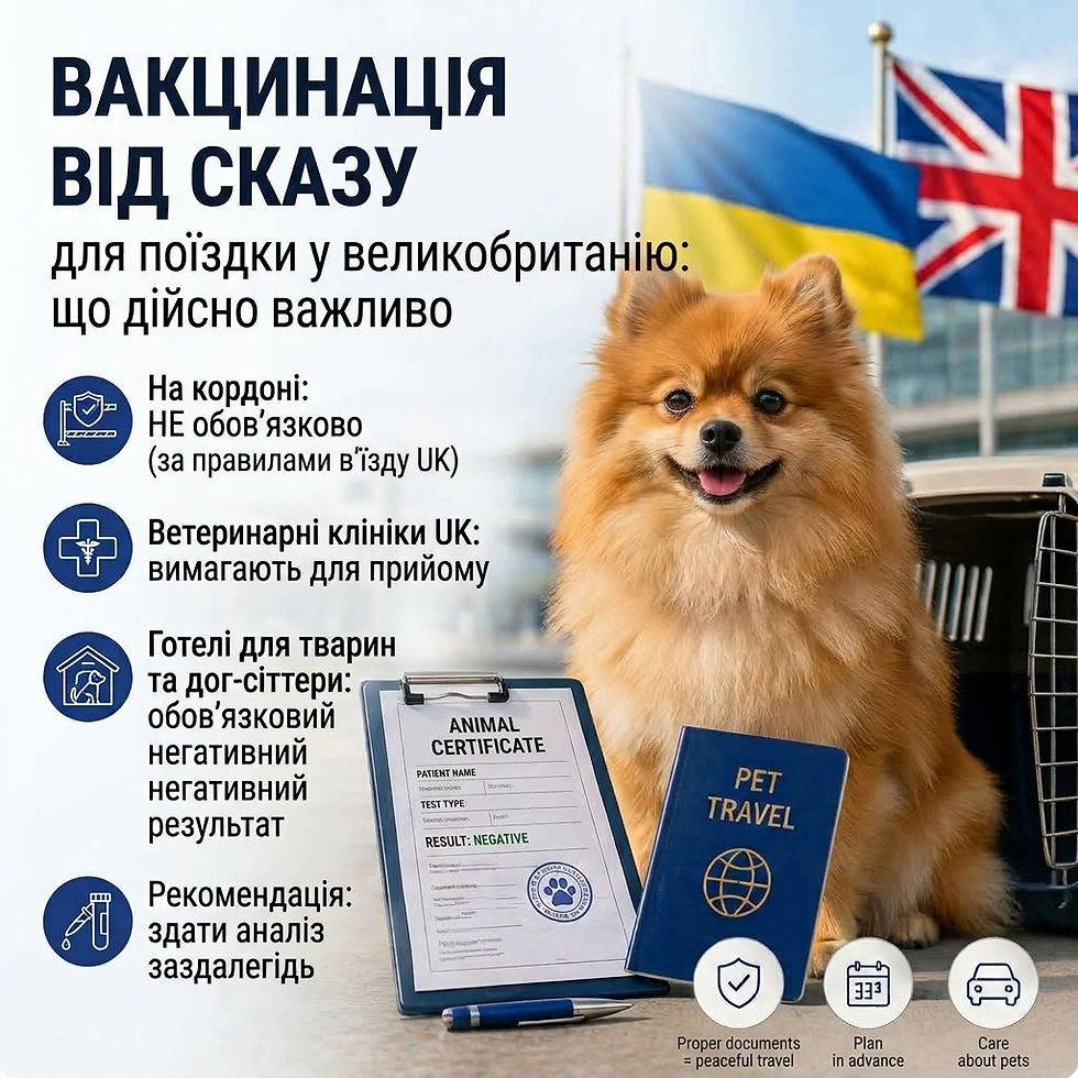 Вакцинація від сказу для поїздки у Великобританію: що дійсно важливо