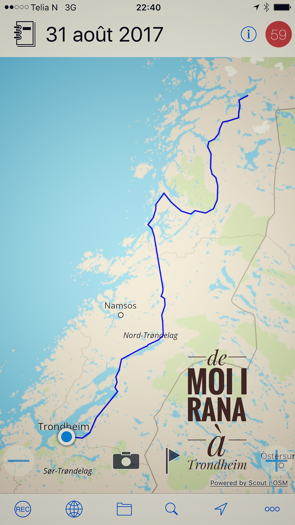 La carte du 31 aout