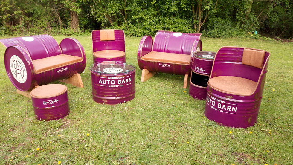 Thumbnail: RETRO OLD LOOK LARGE TABLE WITH PISTONS