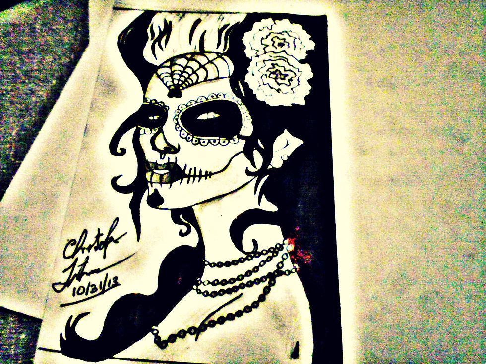 Sugar skull face paint