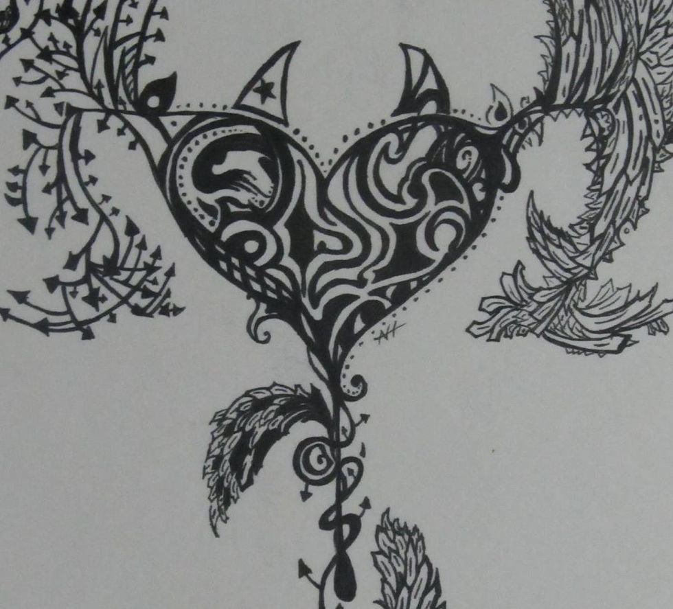 Abstract heart design.