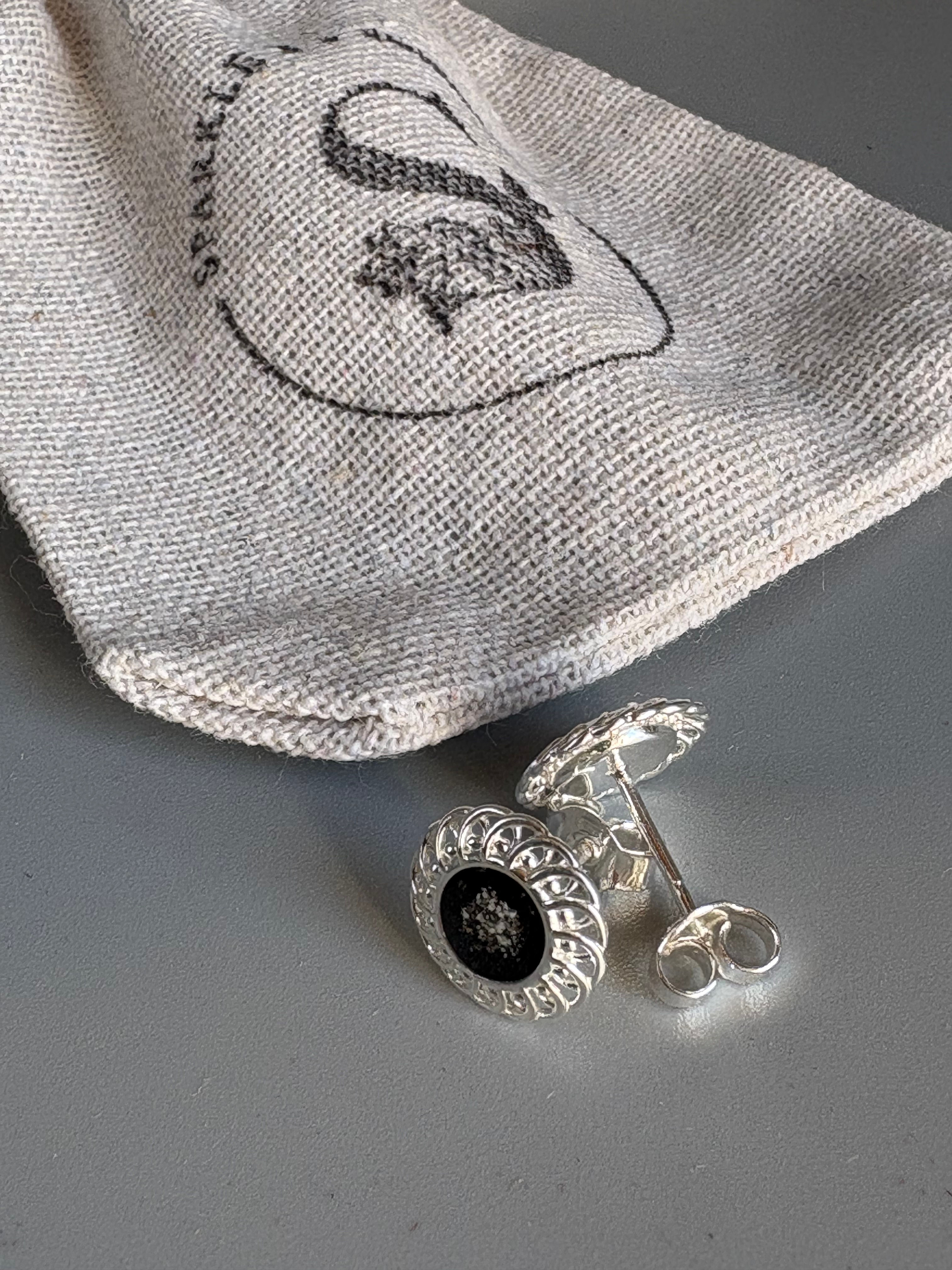 'Filigree' Silver Studs