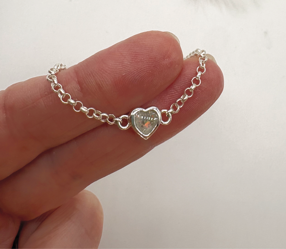 Thumbnail: Silver 'Heart' Bracelet