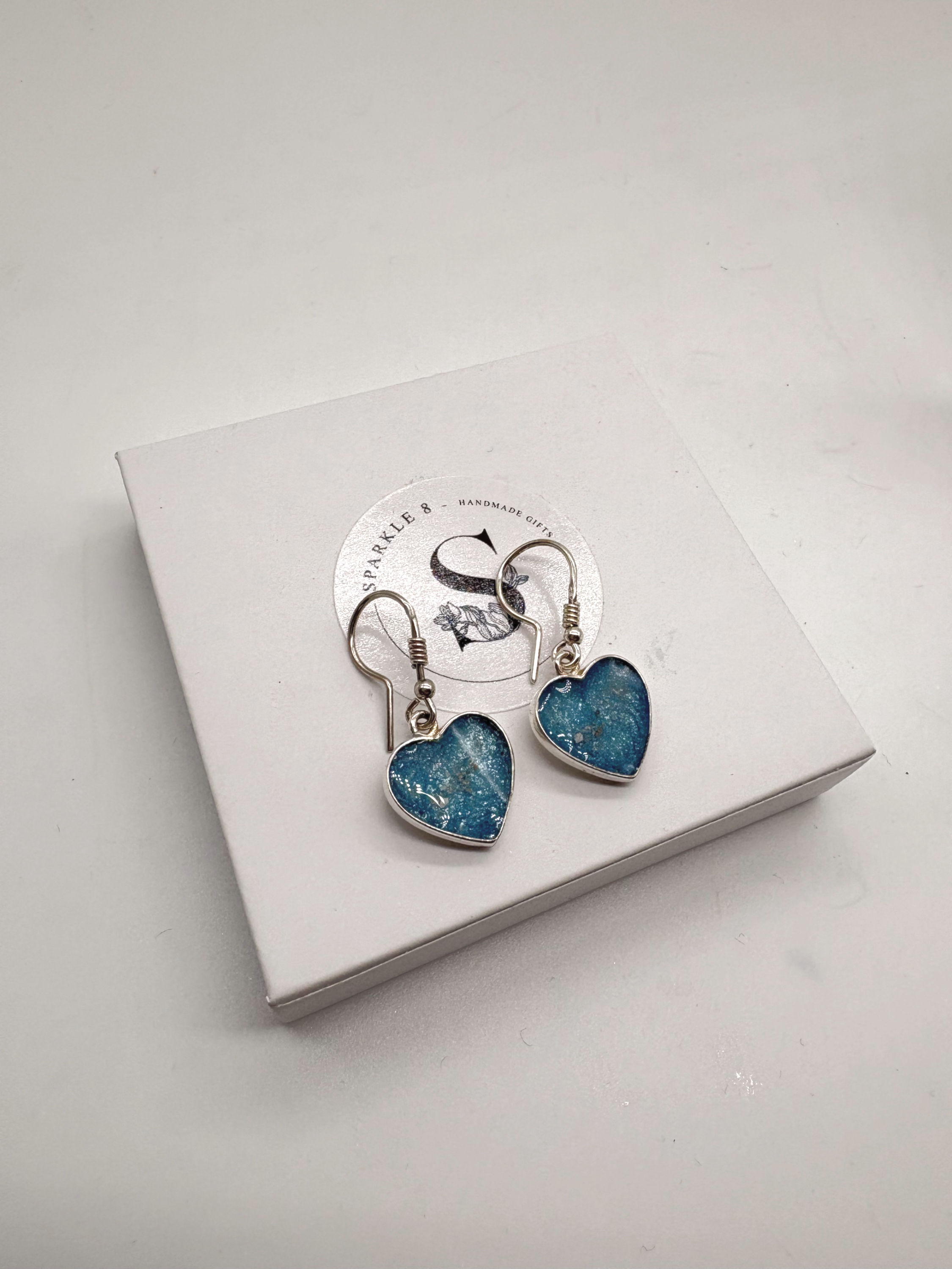 Large Heart Dangle Earrings