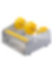 Thumbnail: Label dispenser with yellow wheels