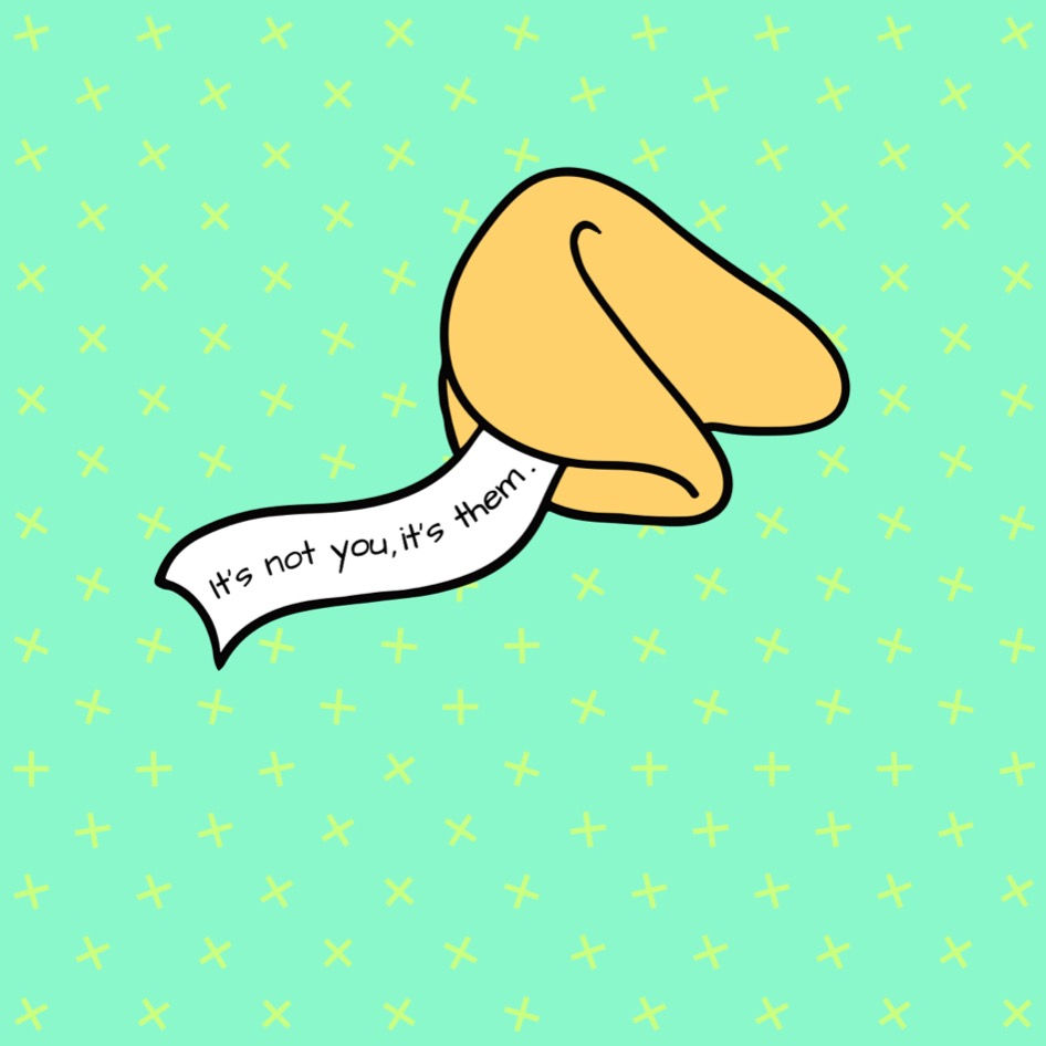 Thumbnail: good fortune greeting card funny Chinese fortune cookie breakup divorce love friendship humorous greeting card green
