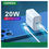 Miniatura: Cargador de pared plegable UGREEN CD137 – 20 W QC3.0
