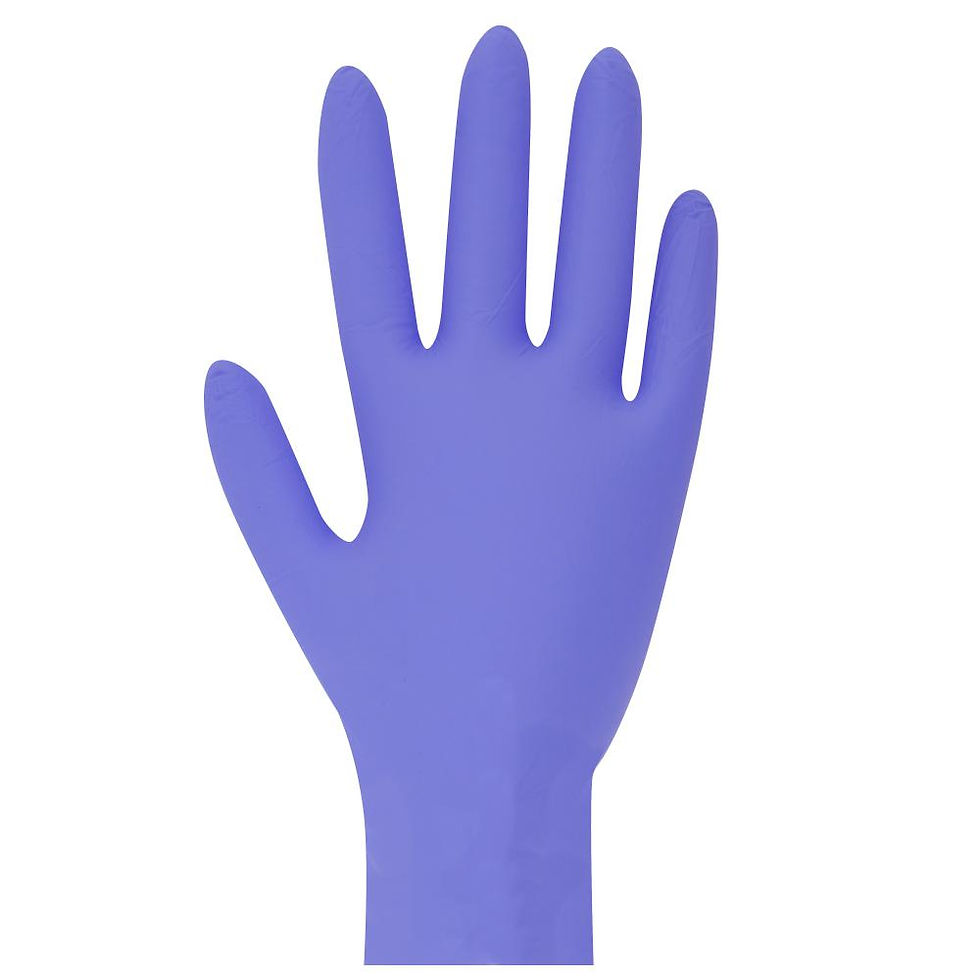 Thumbnail: GLOVE EXAM NITRILE NON-STERILE POWDER FREE STD CUFF BLUE BAREMEDICAL- 2695379